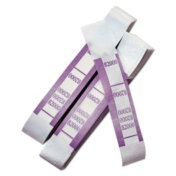 Iconex™ Color-coded Kraft Currency Straps, $20 Bill, $2000, Self-adhesive, 1000-pack freeshipping - TVN Wholesale
